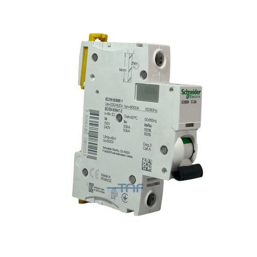 کلید مینیاتوری تک پل 2 آمپر اشنایدر