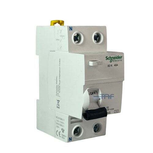 کلید محافظ جان 2 پل 40 آمپر اشنایدر