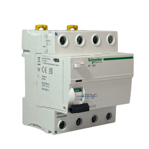 کلید محافظ جان 4 پل 25 آمپر اشنایدر