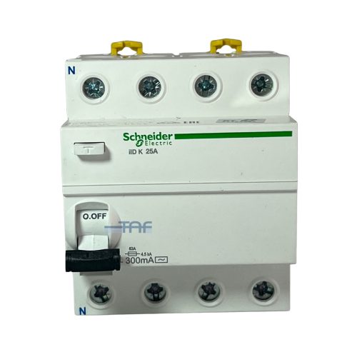 کلید محافظ جان 4 پل 25 آمپر اشنایدر