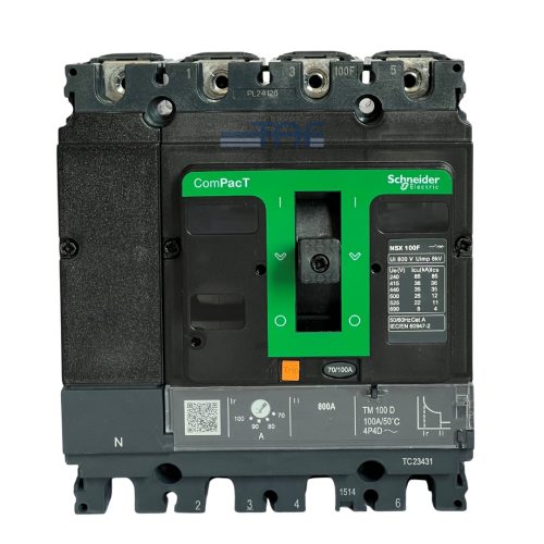 کلید اتوماتیک 4 پل 100 آمپر اشنایدر