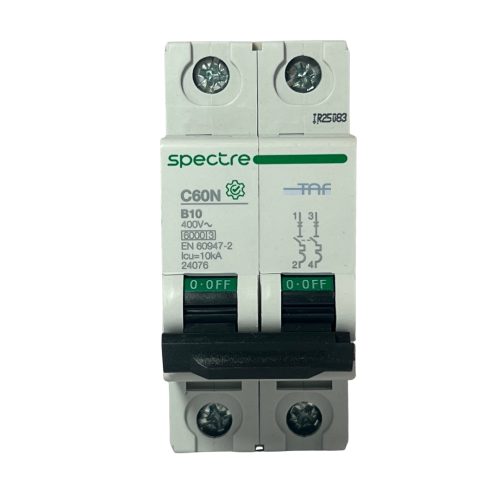 کلید مینیاتوری 2 پل 10 آمپر اسپکتر