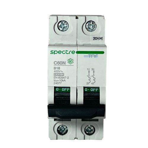 کلید مینیاتوری 2 پل 16 آمپر اسپکتر