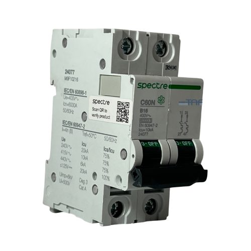 کلید مینیاتوری 2 پل 16 آمپر اسپکتر