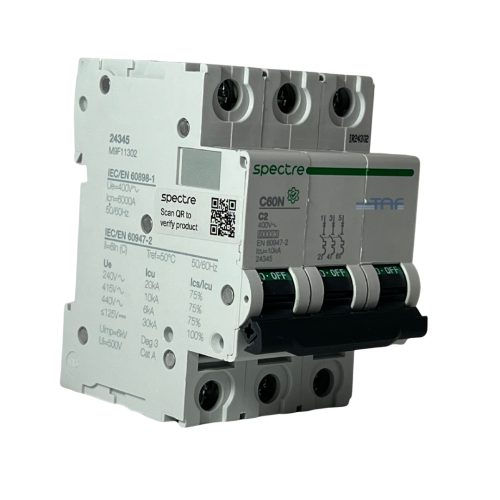 کلید مینیاتوری 3 پل 2 آمپر اسپکتر