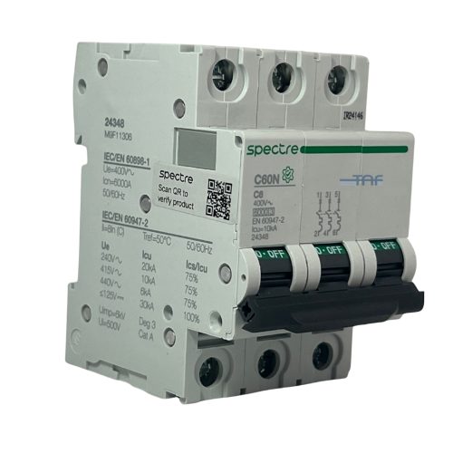 کلید مینیاتوری 3 پل 6 آمپر اسپکتر