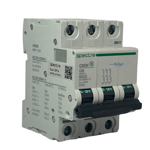 کلید مینیاتوری 3 پل 25 آمپر اسپکتر