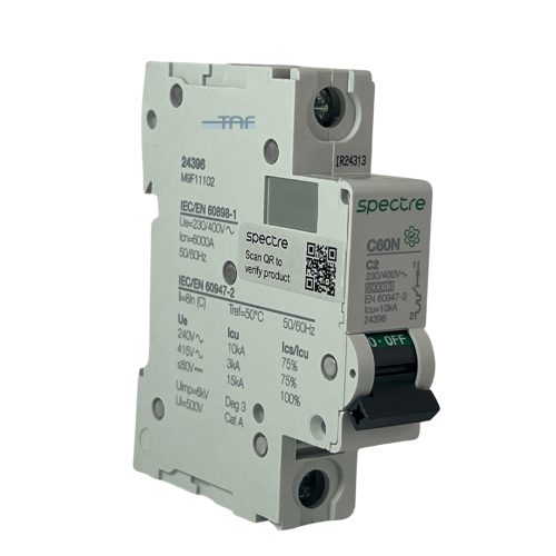 کلید مینیاتوری 1 پل 2 آمپر اسپکتر